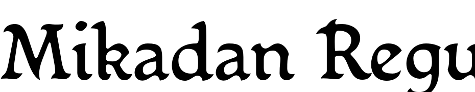 Mikadan Regular Font Download Free